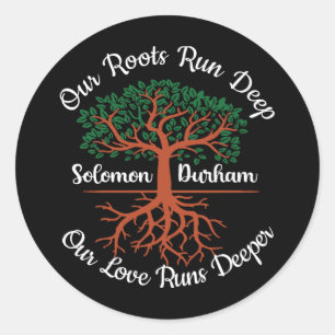 Sticker Rond Family reunion Our Roots Run Deep Salomon