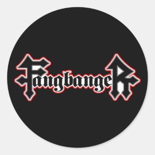 Sticker Rond Fangbanger Vampire Halloween