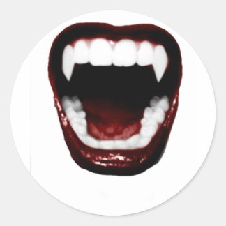 Sticker Rond "Fangs"