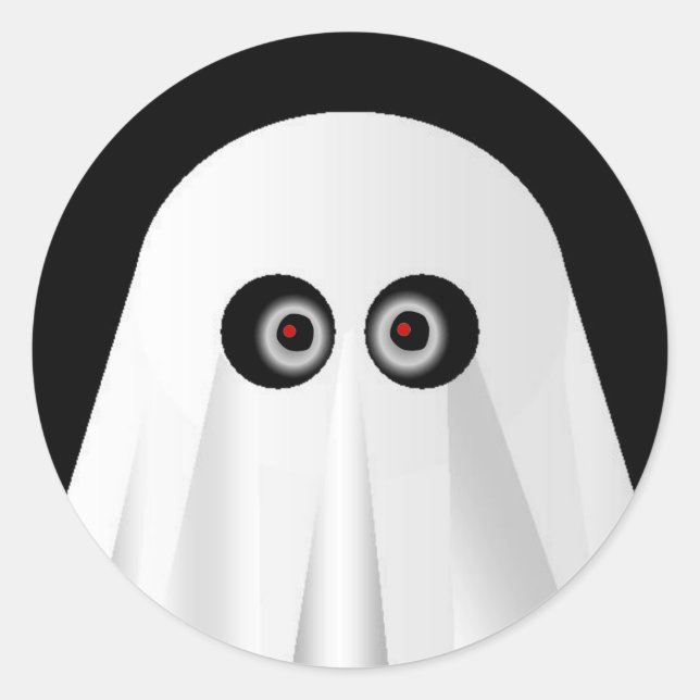 Sticker Rond Fantôme (Devant)