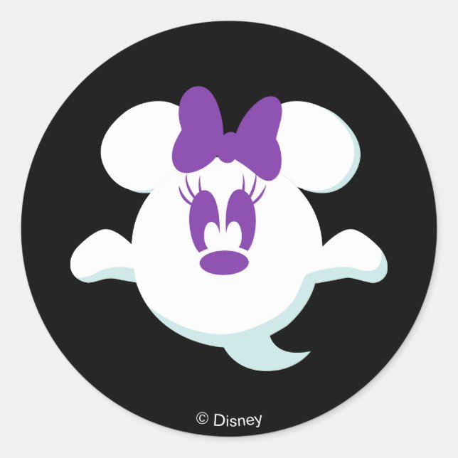 Sticker Rond Fantôme Minnie Mouse (Devant)
