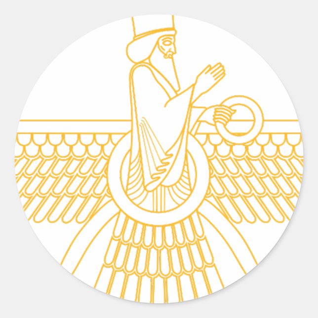 Sticker Rond Faravahar (Devant)