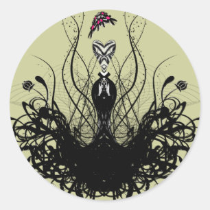 Sticker Rond Fashion Diva