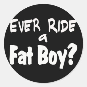 Sticker Rond Fat Boy Rider