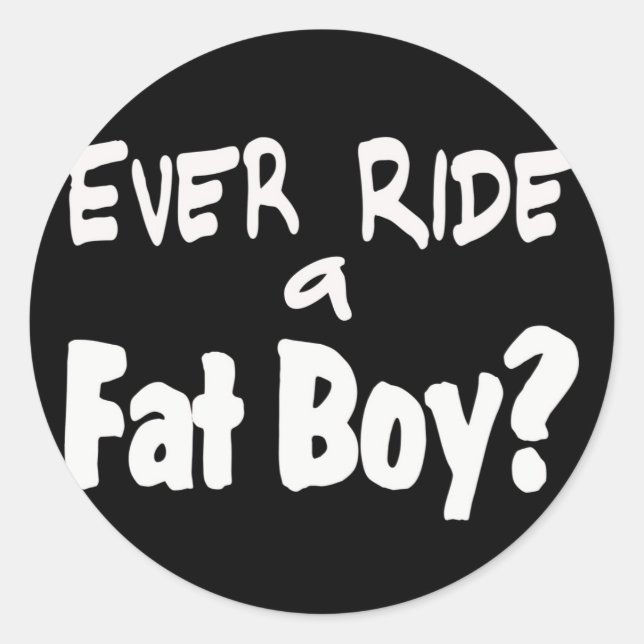 Sticker Rond Fat Boy Rider (Devant)