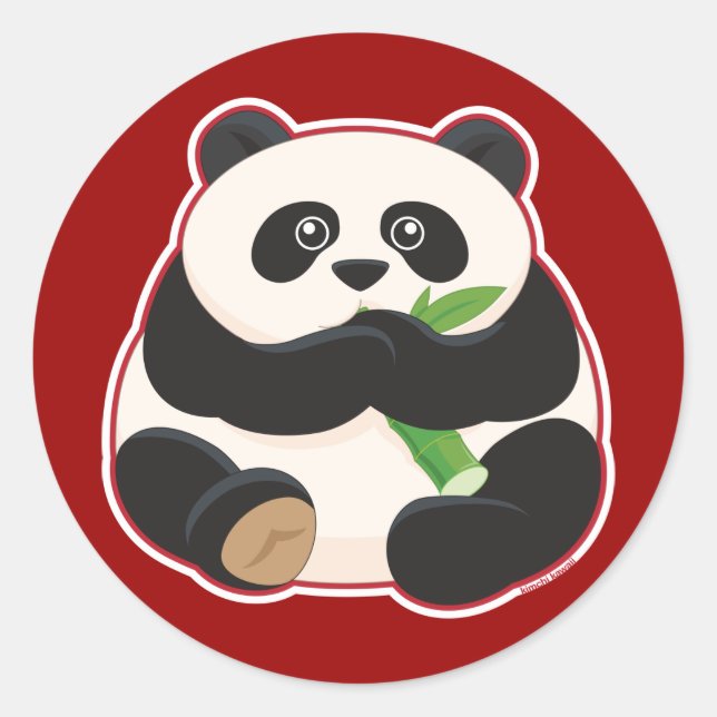 Sticker Rond Fat Panda (Devant)