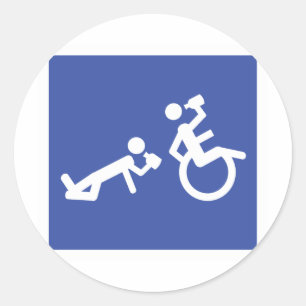 Sticker Rond fauteuil roulant