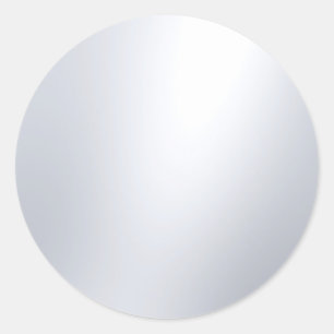 Sticker Rond Faux Argent Blank Modèle Glamor Design élégant