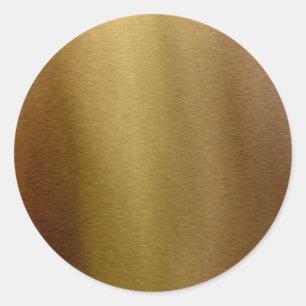 Sticker Rond Faux Bronze Arrière - plan en métal brossé inoxyda