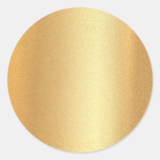 Sticker Rond Faux Gold Parties scintillant Blank Modèle Glamor  (Devant)
