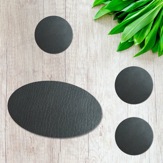 Sticker Rond Faux Leather (Créateur téléchargé)