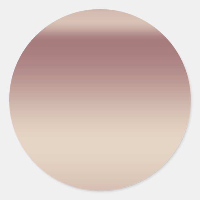 Sticker Rond Faux Rose Gold Blank Modèle (Devant)