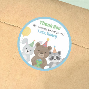 Sticker Rond Faveur de fête d'anniversaire pour les amateurs d'