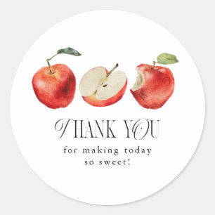 Sticker Rond Faveur de mariage So Sweet Apple  