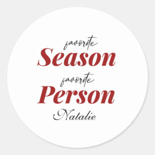 Sticker Rond favori de saison