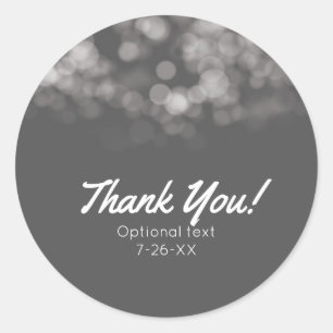 Sticker Rond Favori personnalisé de fête chic minimaliste moder