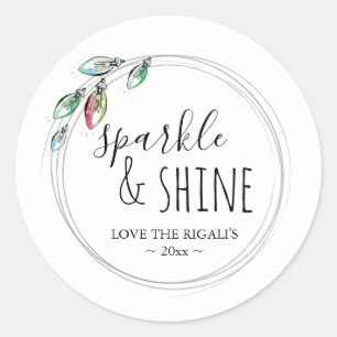 Sticker Rond Favoris de lumières colorées