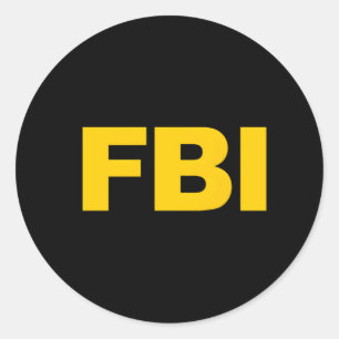 Sticker Rond Fbi