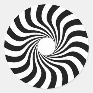 Sticker Rond Fécule spirale avec trou