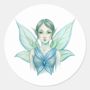 Sticker Rond Fée femelle