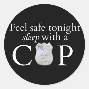 Sticker Rond Feel safe tonight !