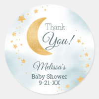 Féérique Over the Moon Remerciements Baby Shower