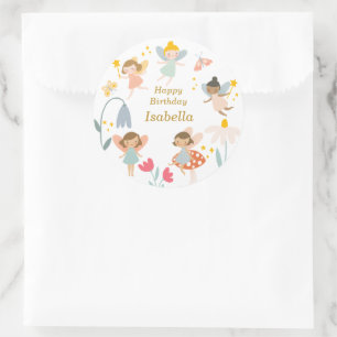 Sticker Rond Fées magiques