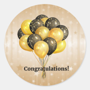 Sticker Rond Félicitation ! Célébration