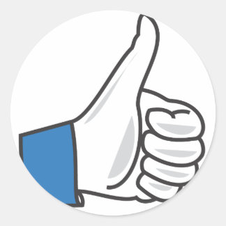 Sticker Rond Félicitations et bonne chance. On aime ça !