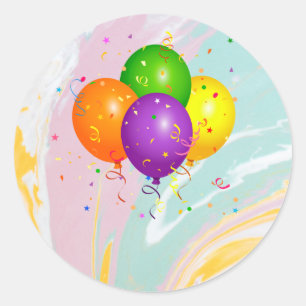 Sticker Rond Félicitations modèle