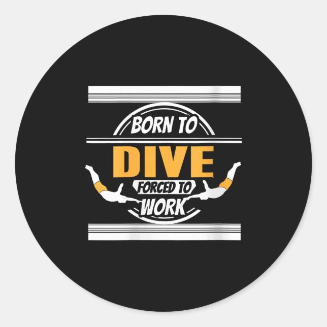 Sticker Rond Femme au volant Vie Humour d'équilibre de carrière (Devant)