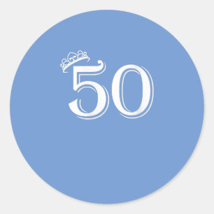 Sticker Rond Femmes 50e anniversaire Femmes Hommes Vintage Numé