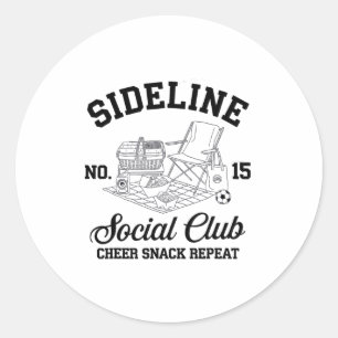 Sticker Rond Femmes en marge Club Social Footballeuse Maman Jou