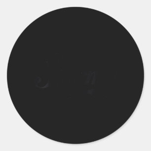 Sticker Rond Femmes Karma Mignon - Texte Noir Gras Conçu