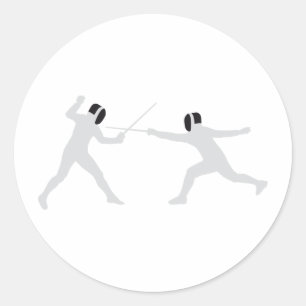 Sticker Rond fencing