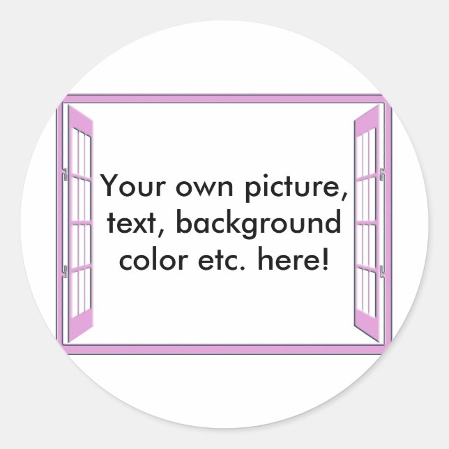 Sticker Rond Fenêtre d'opportunité (Devant)