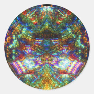 Sticker Rond Fenêtre en verre tendu