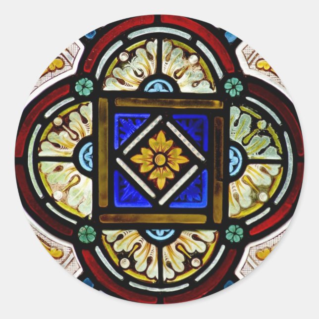 Sticker Rond Fenêtre en verre tendu (Devant)