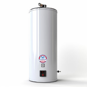 Sticker Rond Fenêtre Entreprise de l'entrepreneur en plomberie