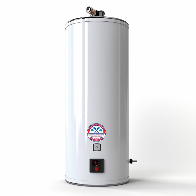 Sticker Rond Fenêtre Entreprise de l'entrepreneur en plomberie  (Créateur téléchargé)