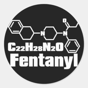 Sticker Rond Fentanyl