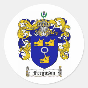 STICKER ROND FERGUSON FAMILLE CREST - FERGUSON COAT D'ARMES
