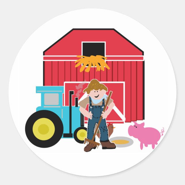 Sticker Rond Ferme (Devant)