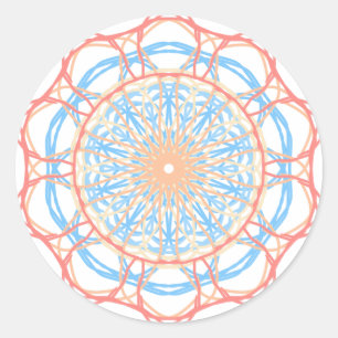 Sticker Rond Ferris Wheel Abstrait