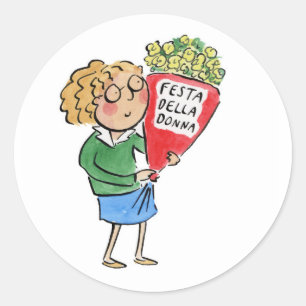 Sticker Rond Festa Della Donna