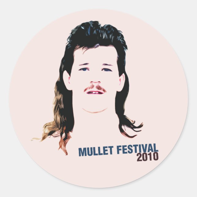 Sticker Rond Festival Mullet 2010 (Devant)