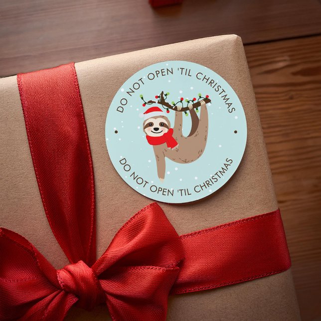 Sticker Rond Fête - Ajouter votre propre texte Noël (Créateur téléchargé)