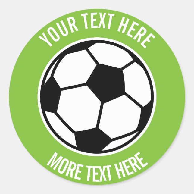 Sticker Rond Fête anniversaire de enfant sur mesure pour le foo (Devant)