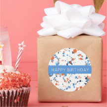 Fête d'anniversaire avec éclaboussures de peinture