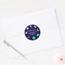 Fête d'anniversaire dans l'espace à l'aquarelle